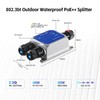 MokerLink IP67 Outdoor 2.5 Gigabit PoE Splitter, 10/100/1000/2500Mbps, IEEE 802.3