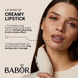 BABOR MAKE UP Lip Colour, Creamy Lipstick with Care, Long-Lasting, Moisturising, Slightly Shiny, Available in 10 Colours, 4 g
