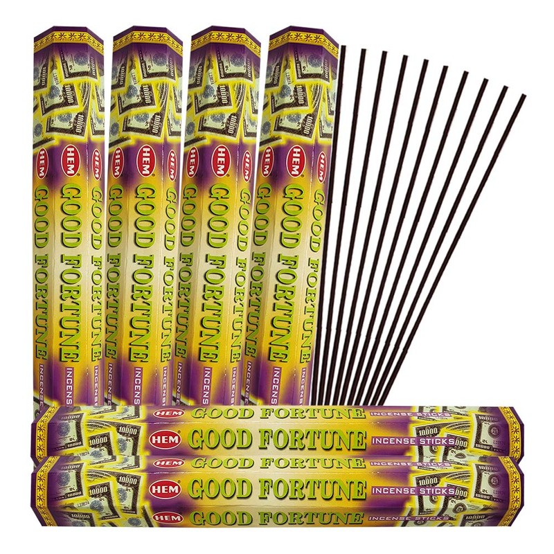 Good Fortune Incense Sticks and Incense Stick Holder Bundle Insence