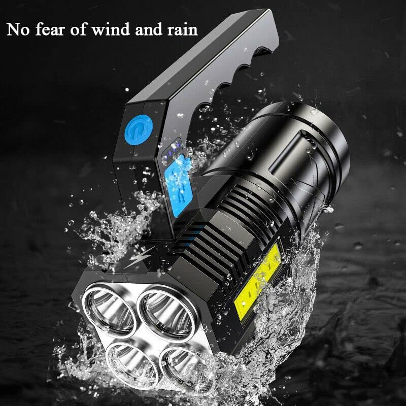 Wrrozz LED Flashlight USB Rechargeable, High Lumens Tactical Light with