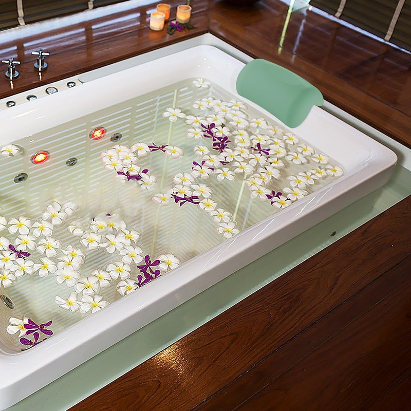 Inscrip Bath Pillow, Bath Pillow for Bathtub with 2 Suction