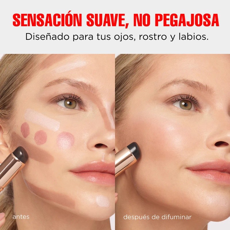 Esponja En Gel Para Difuminar Revlon Con Doble Punta Color