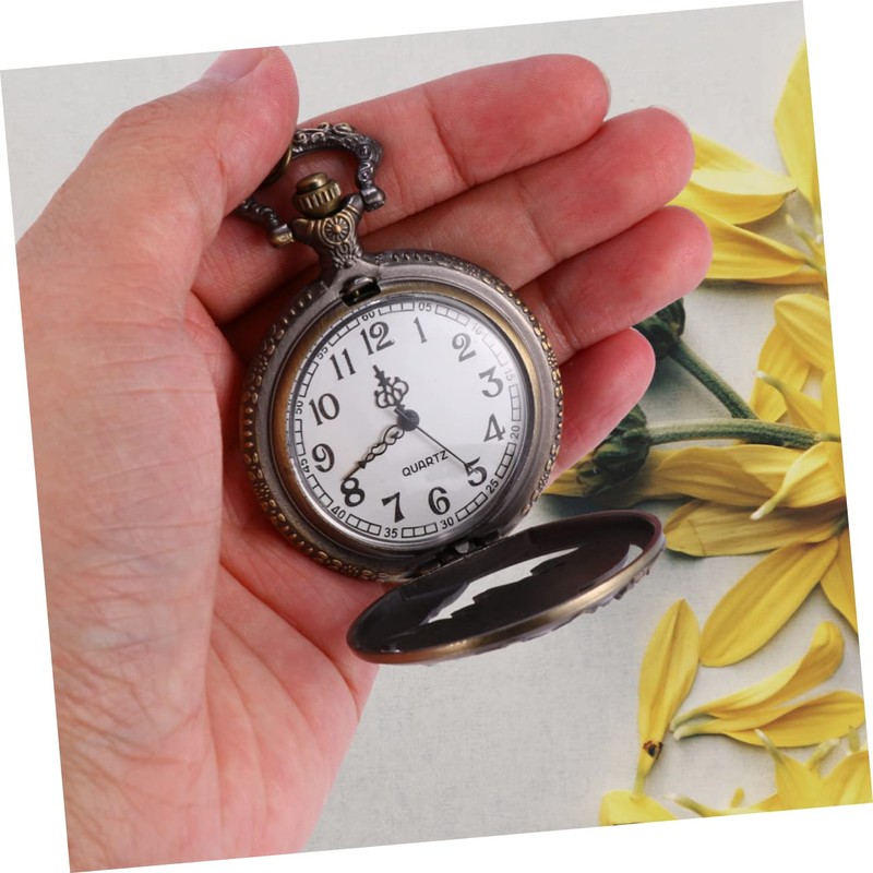 Gatuida Vintage Pocket Watch Mens Creative Pocket Watch Hollow Animal