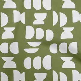 oneOone Velvet Pear Green Fabric Geometric Sewing Fabric by The Yard Printed DIY Clothing Sewing Supplies 58 Inch Wide