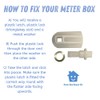 Meter Box Repair Kit - Key, Hinges and Latch -