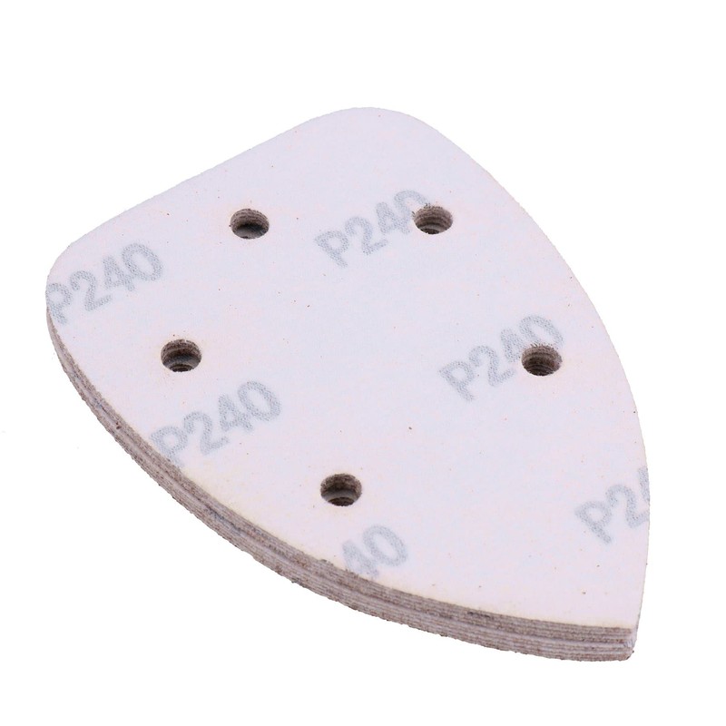 50pk Hook and Loop 140mm Sanding Triangle pads Discs Mixed