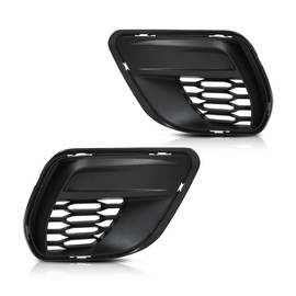 CHEDA Fog Light Cover Front Left & Right Side Compatible with Dodge Charger 2020-2023, Fit for Models With Hood Scoop 68422115AA, 68422114AA, 68499095AA, 68499094AA, CH1038215, CH1039215 Black