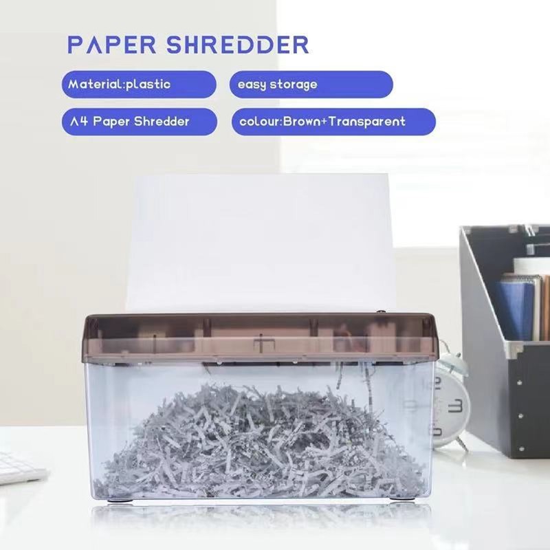 Strip Cut Paper Shredder USB Or Battery Powered Electric A4