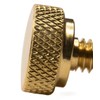 10 Pack of 1/4-20 Brass Knurled Thumb Screws 3/4" Thread