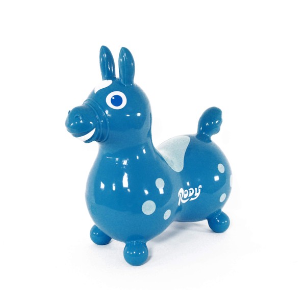 GYMNIC - Rody Bounce Horse, Hopping Ride on Horse for Toddler, Inflatable Horse, Bouncy Animals for Toddlers and Children, Outdoor Toys, Teal