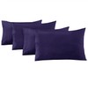 AL NOOR HOME Premium Navy Blue 4 Pack Pillowcases -