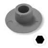 cyclingcolors 20x Screw Cover Cap Grey M5 Plastic Hexagon Allen