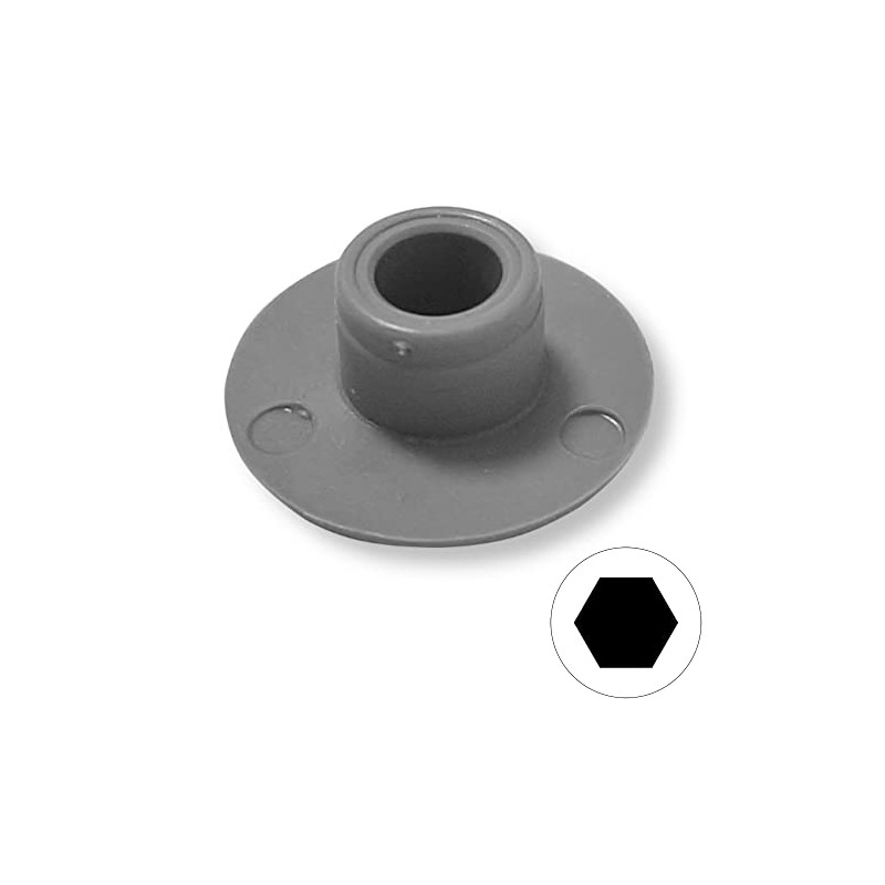 cyclingcolors 20x Screw Cover Cap Grey M5 Plastic Hexagon Allen