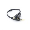 DOITOOL Headset Adapter Splitter for Headphone and Microphone Plugs Position