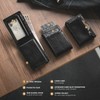 VULKIT Pop up Wallet for Men, Vertical Leather Credit Card
