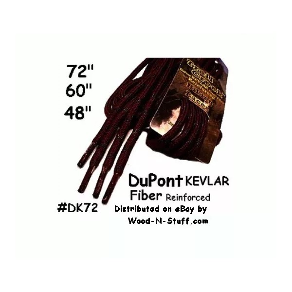 wood-n-stuff.com (2) pairs BLACK ~ 72" DuPont™ Kevlar® fiber* "TUFF"