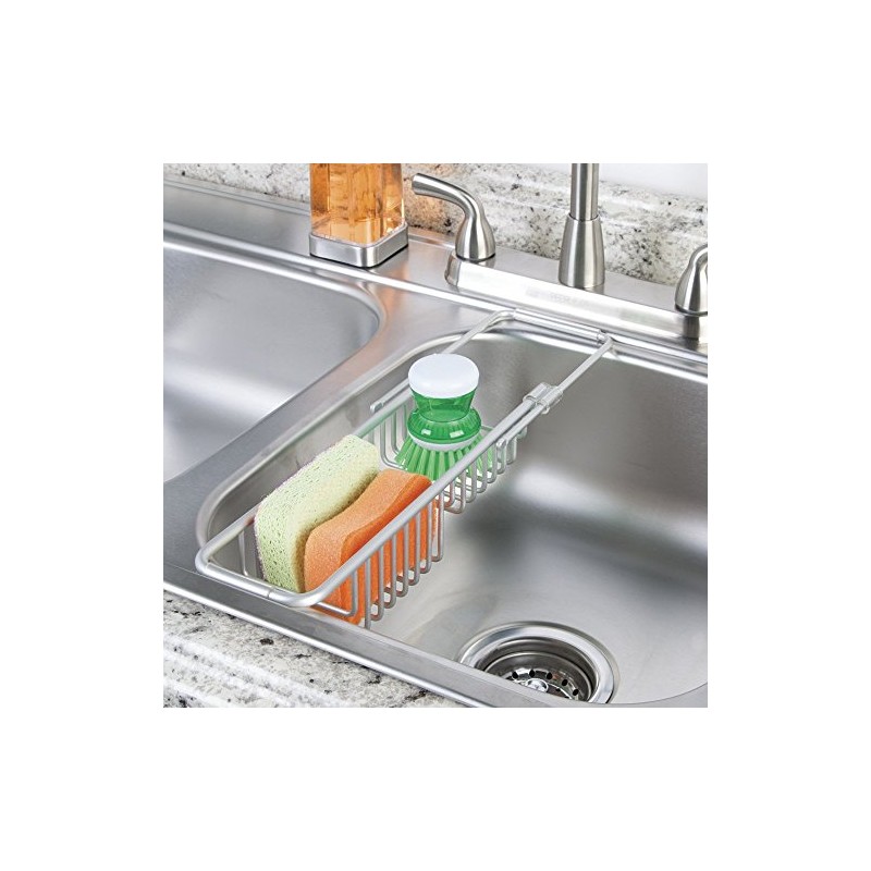 mDesign Sink Shelf – Storage Kitchen Utensils Over the Sink