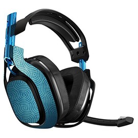MightySkins Skin Compatible with Astro A50 3rd Generation Gaming Headset - Blue Swirls Protective, Durable, and Unique Vinyl Decal wrap Cover Easy to Apply, Remove, and Change Styles Made in The USA