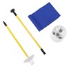 Practice Golf Hole Pole Cup Flag Stick Detachable 2 Section