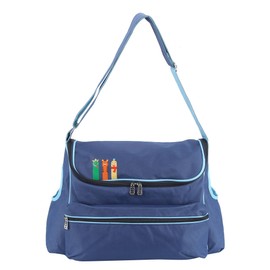 Large Capacity Baby Stroller Hanging Bag Organizer Storage Bag Diaper Bottle Cup HolderNavy Blue