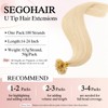 SEGOHAIR U Tip Hair Extensions Human Hair Pre Bonded Extensions