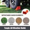 SECURITYMAN Heavy Duty Wheel Chocks (2 Pack) - Durable, Non-Slip,
