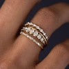 TOBENY Stackable Gold Rings for Women Non Tarnish Dainty 14K