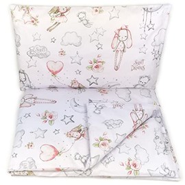 Baby's Comfort Bedding Set Duvet Cover (90 x 120 cm) + Pillowcase (40 x 60 cm), Bunny