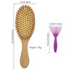Firschoie Bamboo Hair Brush Set of 3, Hair Brushes without