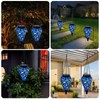 OMRAYTU Solar Hanging Lantern Outdoor Lights, Solar Lanterns Decorative Outdoor,Tear-Shaped