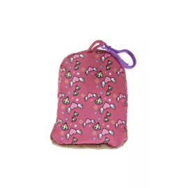 Pen & Gear Pink Wings  Backpack Clip Zip Up Mini Book Bag Change Holder Pouch