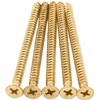 Door Hinge Screws, #9 x 2-3/4", 100-Pack, Polished Brass by