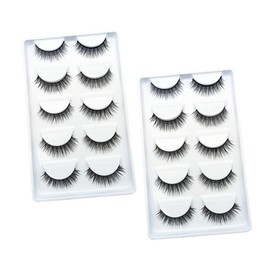 FRCOLOR 10pairs Eyelashes Soft Girl Beauty Lashes for Comfortable Wear for Personal and Salon Use Your Eye Makeup Easy Application
