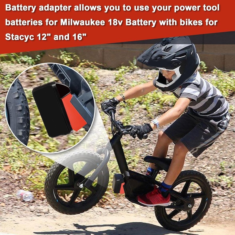 Zelvoro Battery Adapter for Stacyc 12" and 16" Fit for
