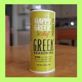 Happy Greek Chef All Purpose Greek Seasoning | Organic and Non-GMO Herbs and Spices