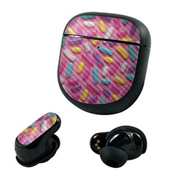 MightySkins Carbon Fiber Skin Compatible with Bose QuietComfort Earbuds II (2022) - Sprinkles | Protective, Durable Textured Carbon Fiber Finish | Easy to Apply and Change Styles | Made in The USA