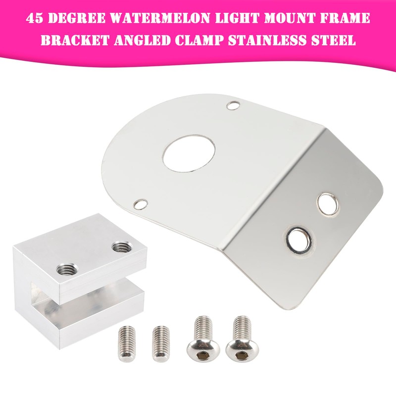Areyourshop 45 Degree Universal Watermelon Light Mount Frame Bracket Angled