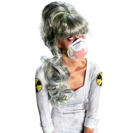 シルバー ロング ウィッグ、かつら 大人用 NUCLEAR NURSE WIG