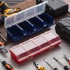 Hushee 6 Pcs Screw Organizer Box with Lid 4 Compartments
