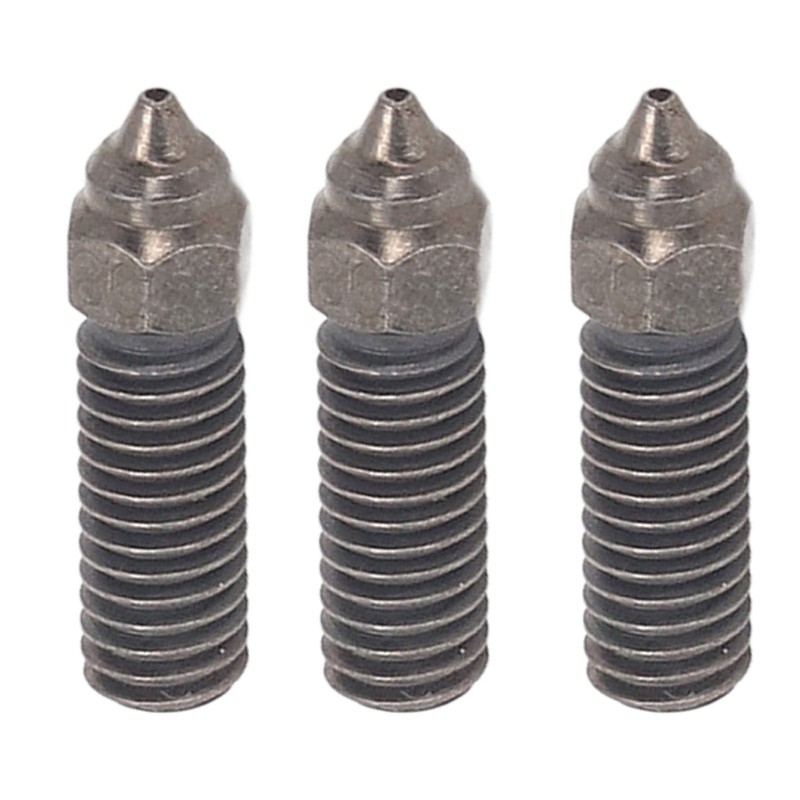 3PCS Hardened Steel Nozzles High Flow Nozzle Kit 3D Printer