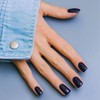 COSMOO 15ml Deep Blue Quick Dry Nail Polish, Black Blue
