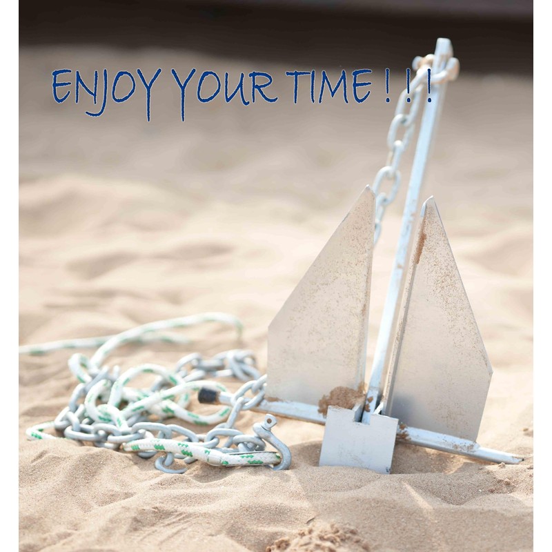 MARINE SYSTEM Fluke Anchor Kit with Chain and Anchor Rope