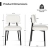 choairy Dining Chairs Set of 2, Modern Faux Leather Dining