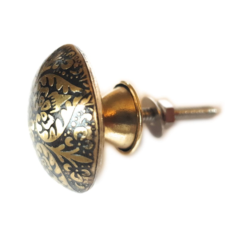 French Furniture Fittings Set of 6 Brass Door Knobs (FFF)