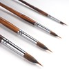 Watercolor Brushes Professional - 4 Pcs Extended Needle Point Brushes