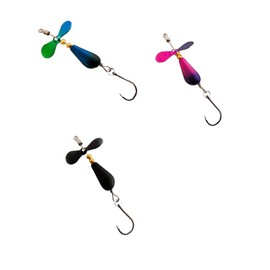 Propeller Spinner Real Color Live Insects Set of 3 Colors Trout Stream Lake Stream Lures Lures Lake Trout Set Lake Mainstream Blade Trout Fishing (0.24 oz (6.5 g) Bravo 1