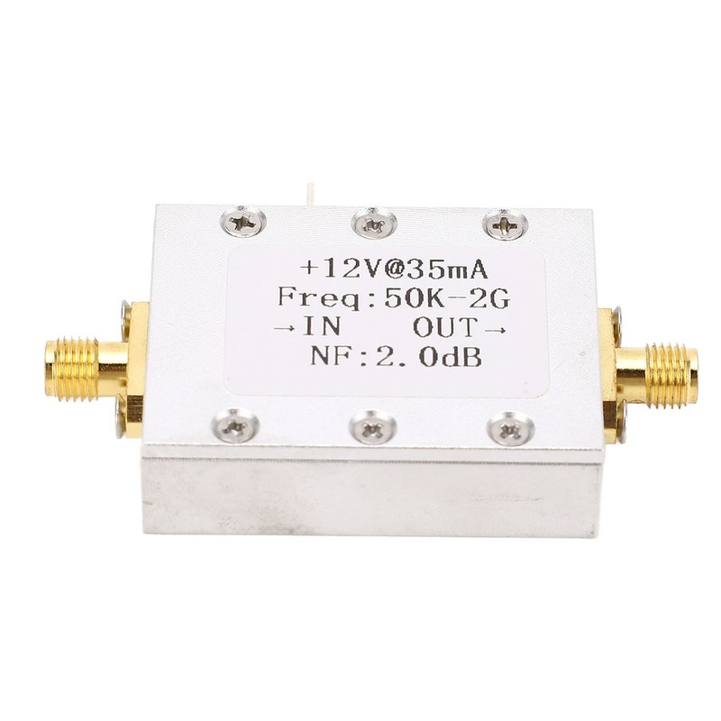 Broadband Amplifier 50K‑2GHZ LNA Amplifier Low Noise 31dB High Gain