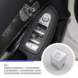 EMSea Electric Window Switch Button Cap Front Left Window Control Power Push Button Cover for C/E/GLC/S-CLASS W205 W213 X253 C253 W222 C217 A217 260812059056811 2229056800