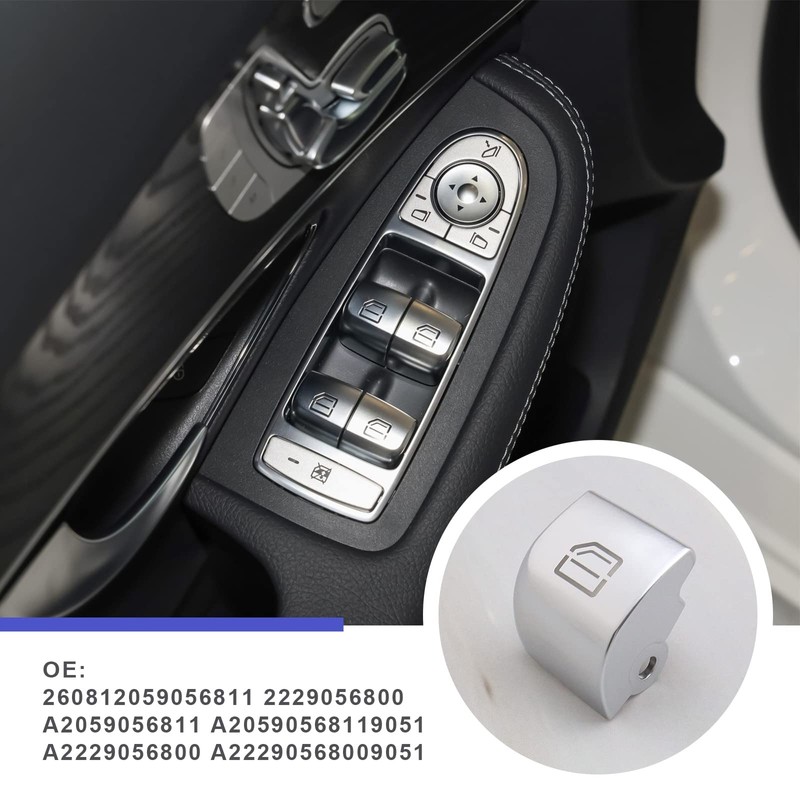 EMSea Electric Window Switch Button Cap Front Left Window Control