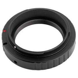 Sharainn T-Ring Adapter, T2 / T-Mount Adapter Aluminum Lens Adapter Ring M42*0.75 Thread for EF DSLR 650D 60D 550D